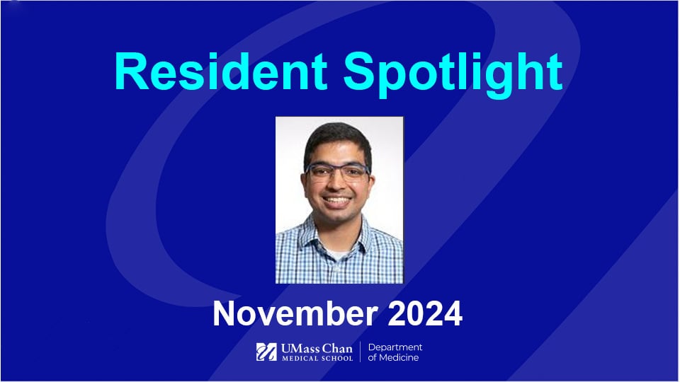  Resident Spotlight, November 2024, image of Kanav Gupta, MD