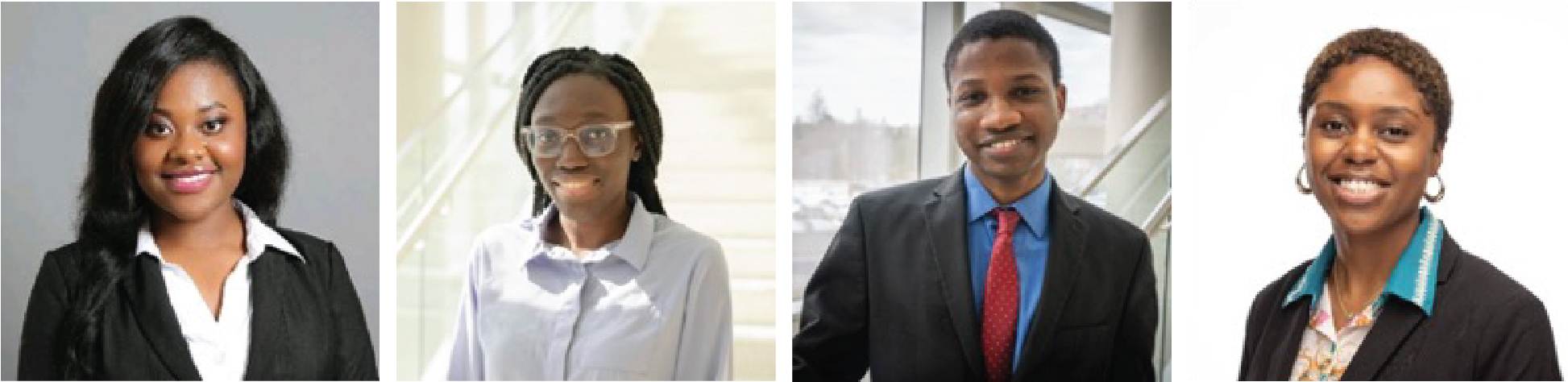 Left to right: Edith Mensah Otabil, Nakesha Agyapong, Daniel Mbusa, and Tatiana Thompson