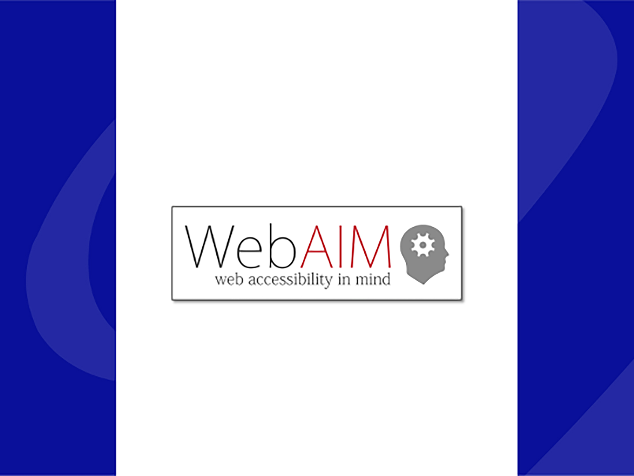 Image with logo for WebAIM