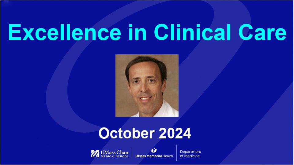  Excellence in Research, October 2024, image of Stephen Krinzman, MD