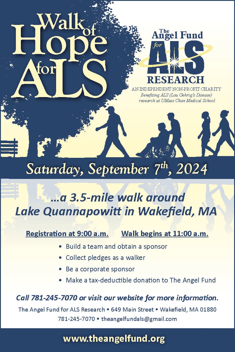 The Walk of Hope for ALS in Wakefield on September 7, 2024 at 11 am