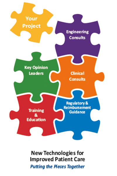 puzzle graphic about new technologies for improved patient care