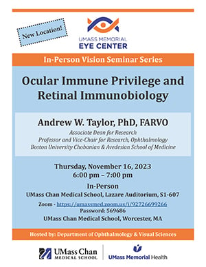 Vision Seminar Series Andrew W. Taylor, PhD