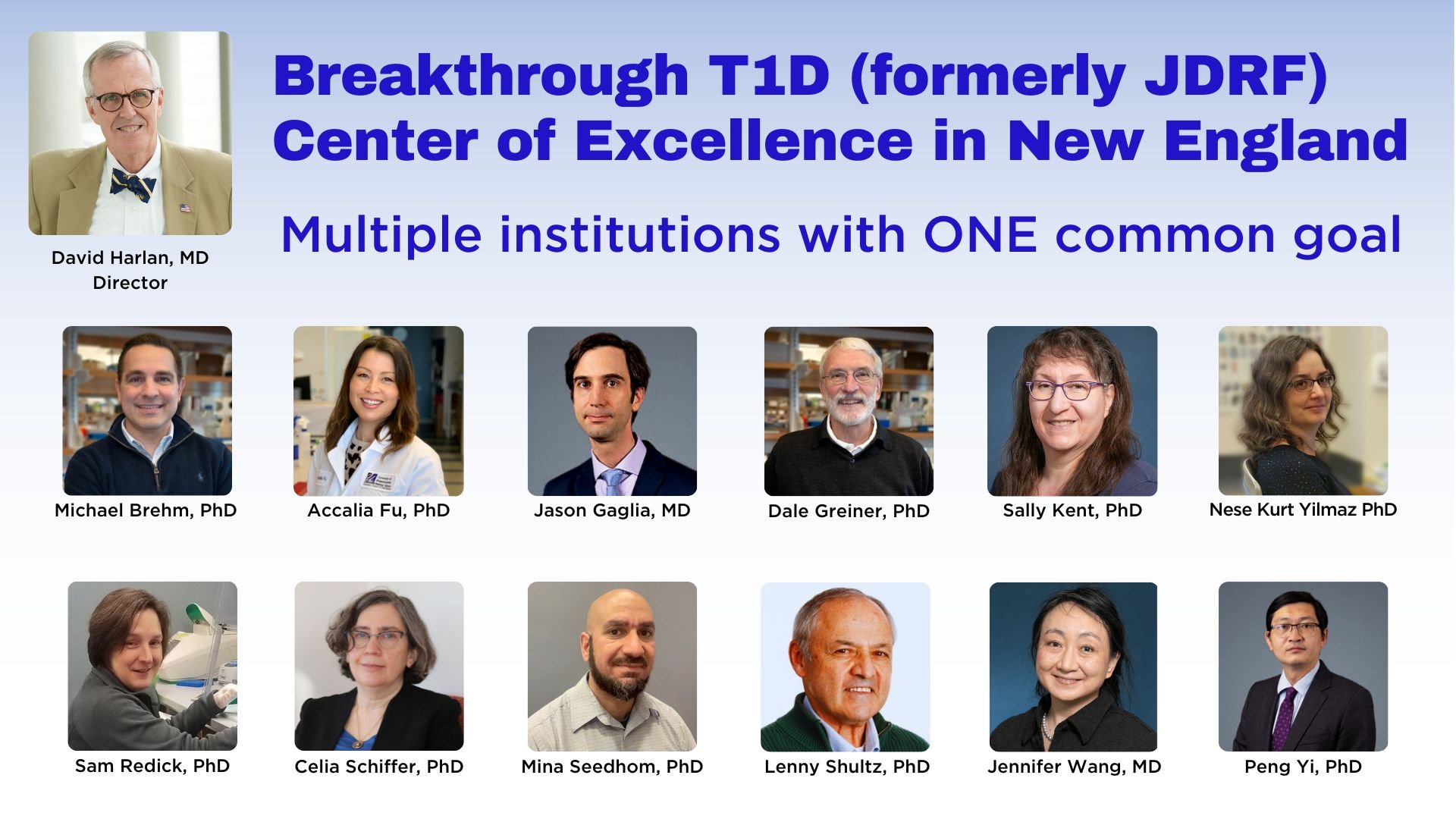 Scientists in the Breakthrough T1D Center of Excellence in New England