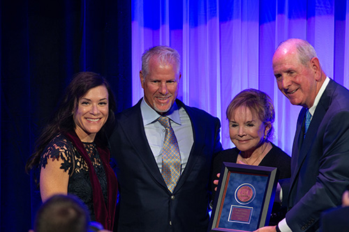 Swanee DiMare, Tony DiMare, Chancellor Collins and Daryl A. Bosco. 