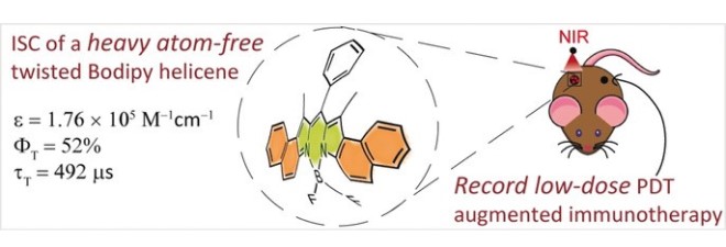 Elucidation of the Intersystem Crossing Mechanism in a Helical BODIPY for Low-Dose Photodynamic Therapy. 