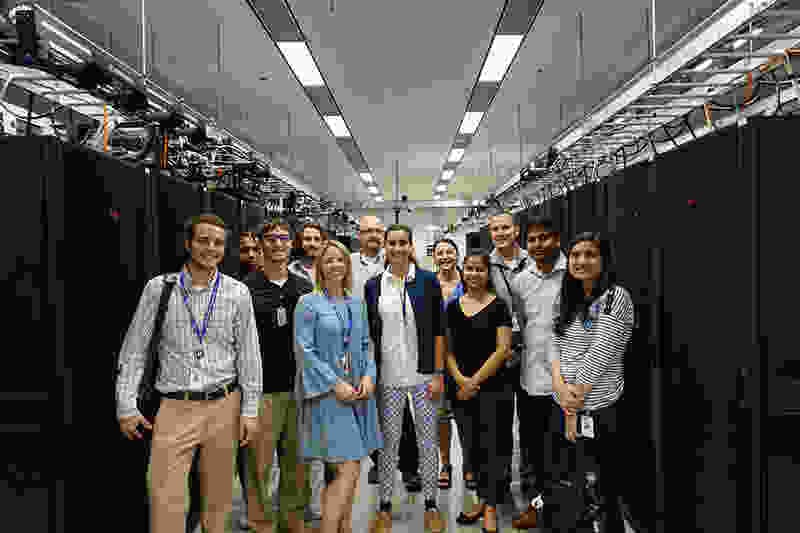 Data Center Tour 2018 Intern Group photo