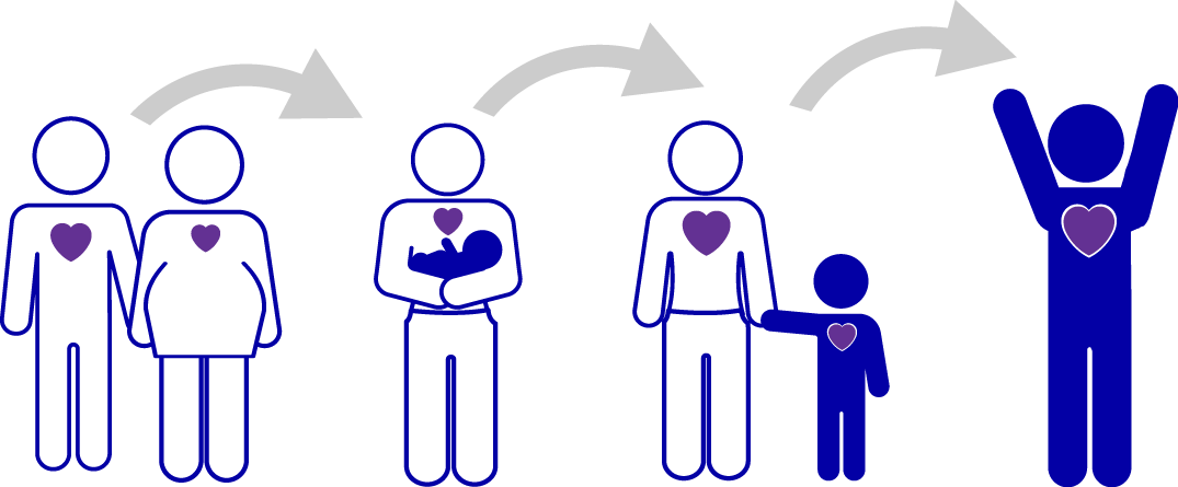 Nurturing progression graphic