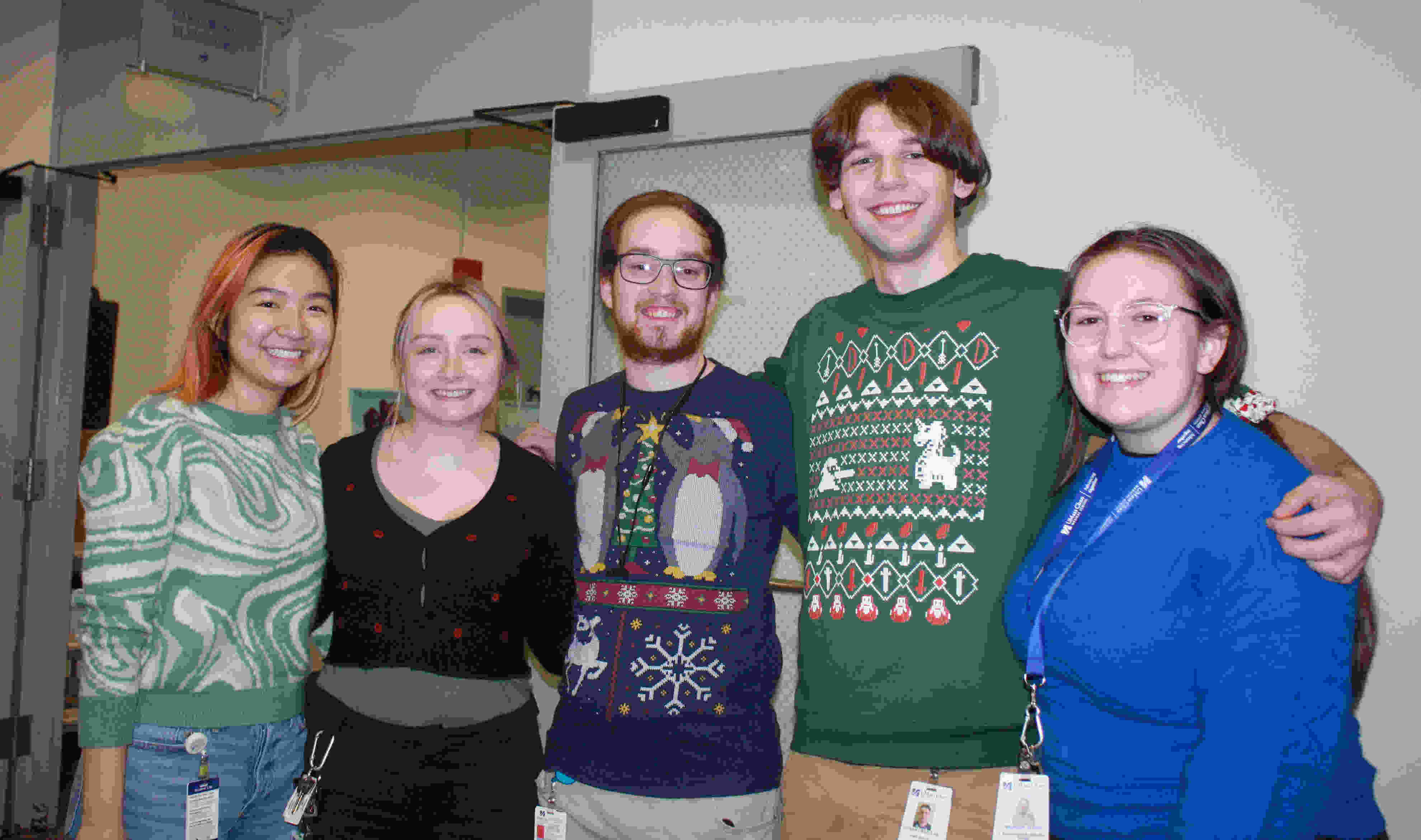 Neurology department members posing for picture