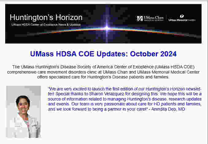 Huntington's Horizon Newsletter