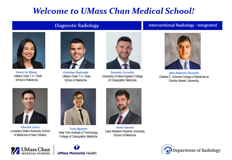 Resident Match 2023 - Radiology UMass Chan Medical School