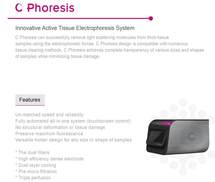 C-phoresis tissue processing