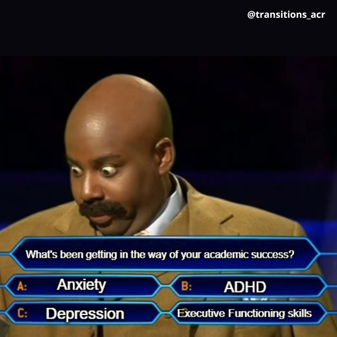 game show contestant looking at mental health choice answers