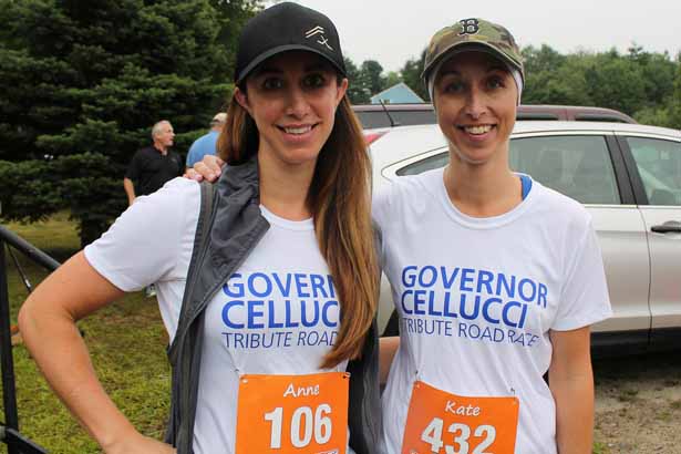 Anne Cellucci Adams, left, and Kate Cellucci, daughters of Jan Cellucci and the late Gov. Paul Cellucci, are ready to run the inaugural Governor Cellucci Tribute Road Race.