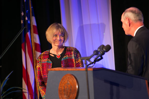 Julie A. Jonassen, PhD, is the recipient of the 2015 Chancellor’s Medal for Distinguished Teaching.