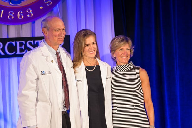 Quinsigamond House mentor W. Peter Metz, MD, with Katherine Elizabeth Mallett.