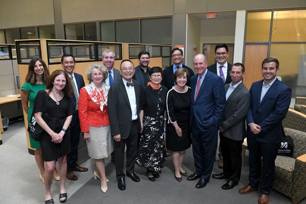 The leadership of The Morningside Foundation with Chancellor and Mrs. Collins